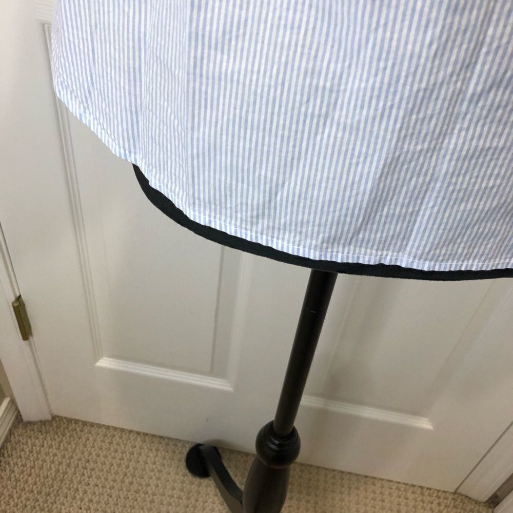 H&M pin striped off the half sleeve blouse top 4 - Picture 6 of 9